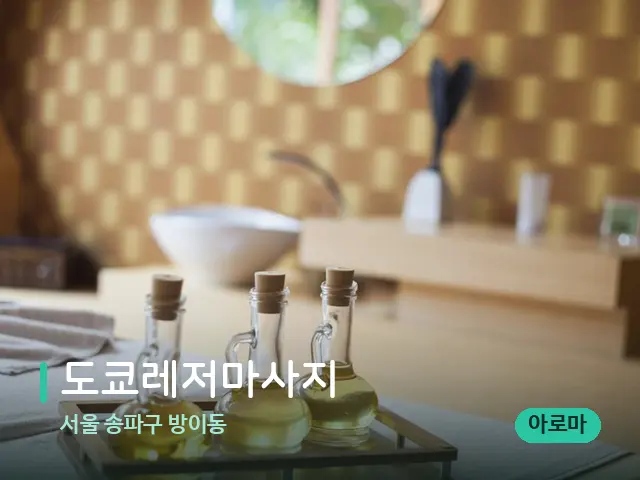 서울 송파구 방이동 도쿄레저마사지 — 마사지 관리를 받는 장면