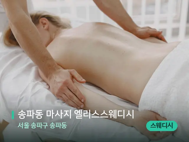 서울 송파구 송파동 송파동 마사지 엘리스스웨디시 — 마사지 관리를 받는 장면